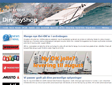 Tablet Screenshot of dinghyshop.dk